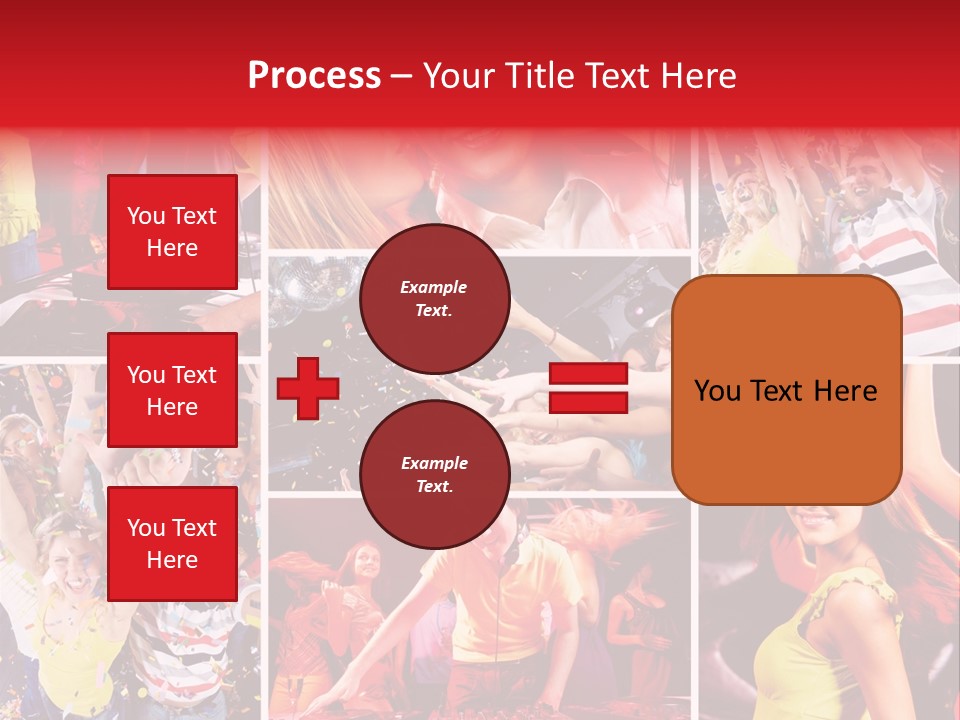 Gathering Happy Collage PowerPoint Template