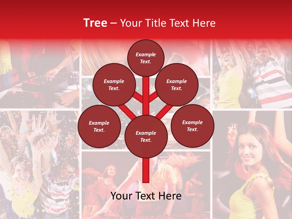 Gathering Happy Collage PowerPoint Template