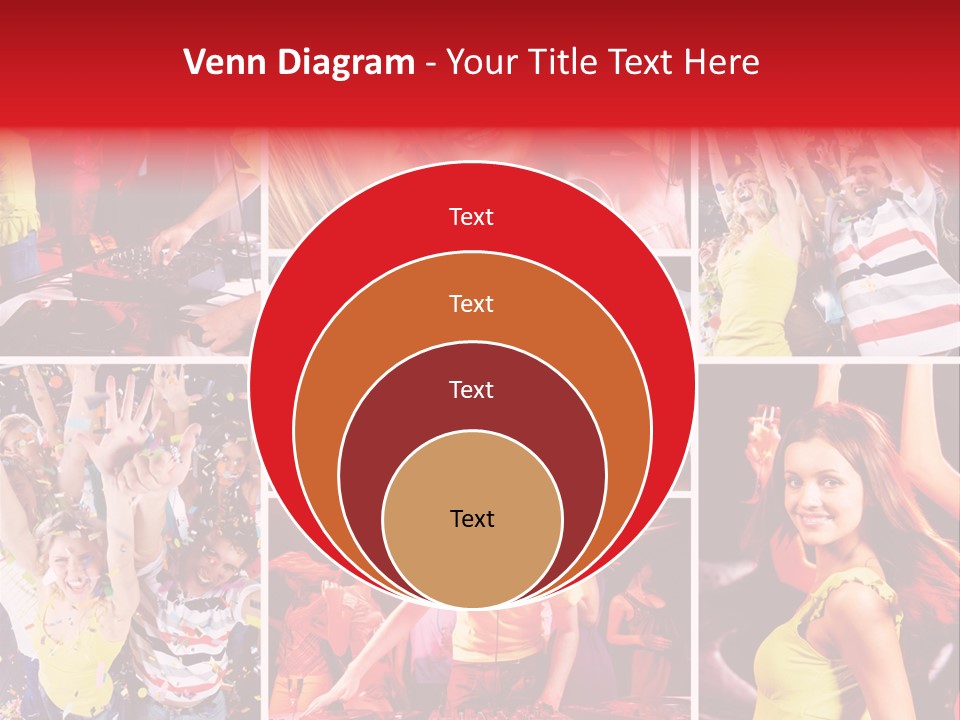 Gathering Happy Collage PowerPoint Template