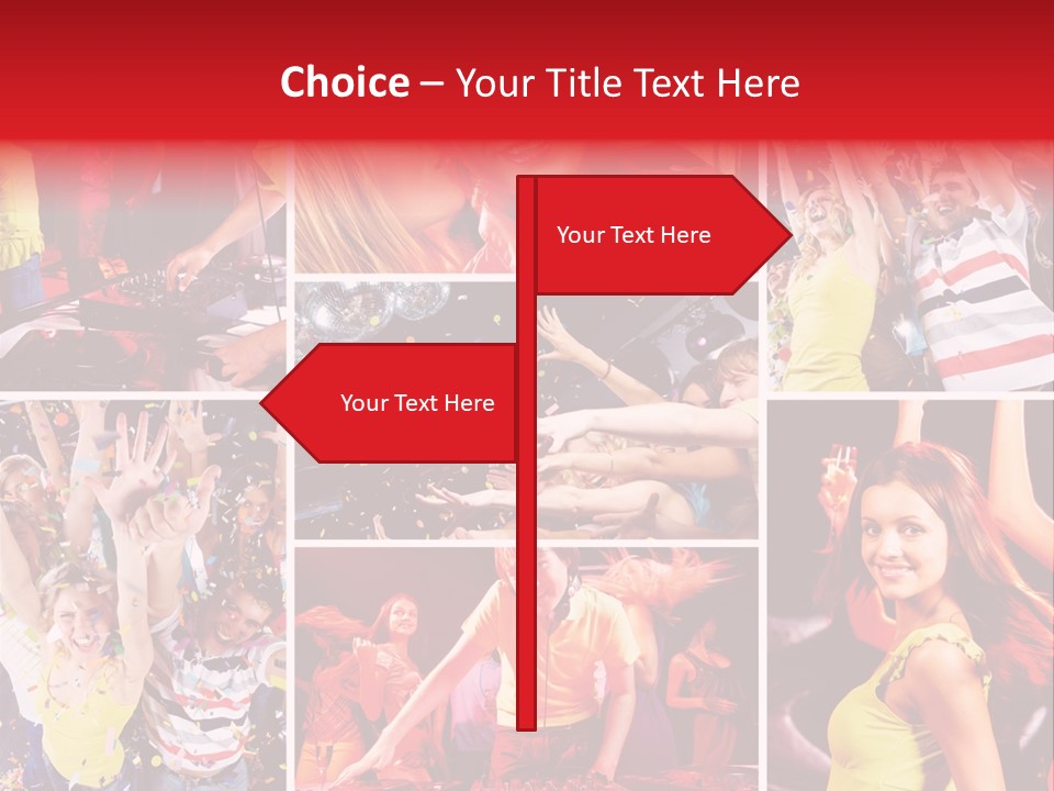 Gathering Happy Collage PowerPoint Template