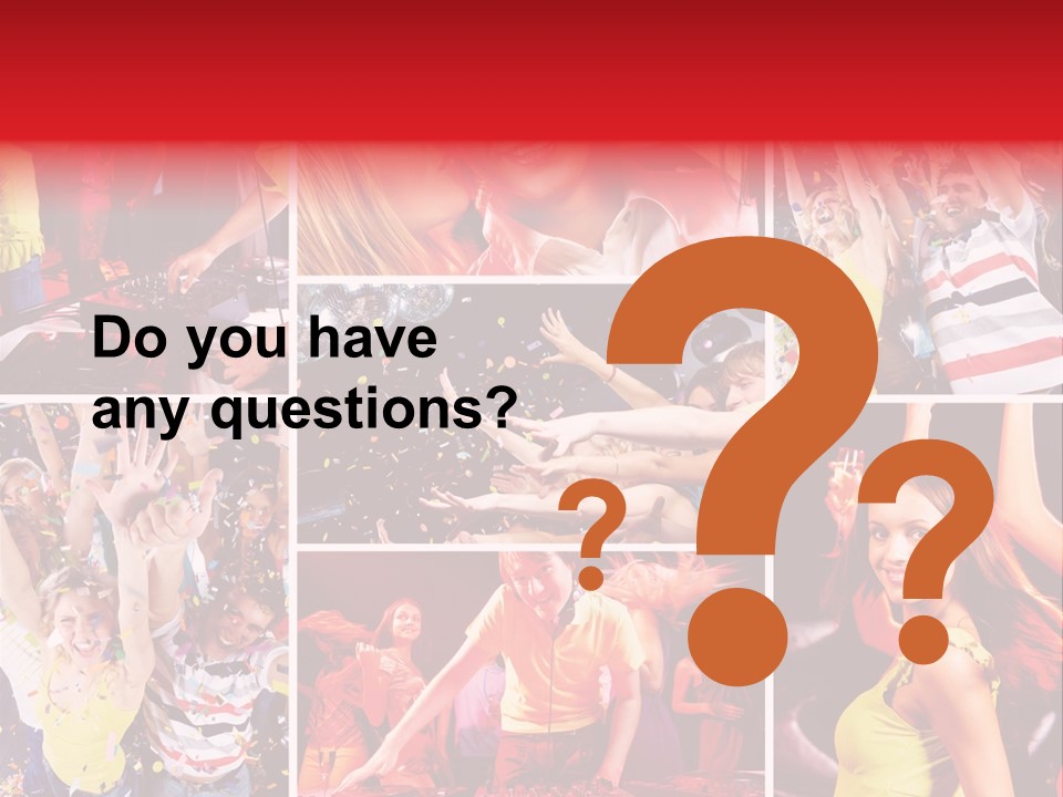 Gathering Happy Collage PowerPoint Template