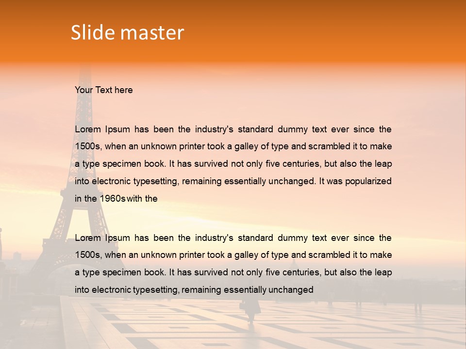 Tourism Architecture Monument PowerPoint Template