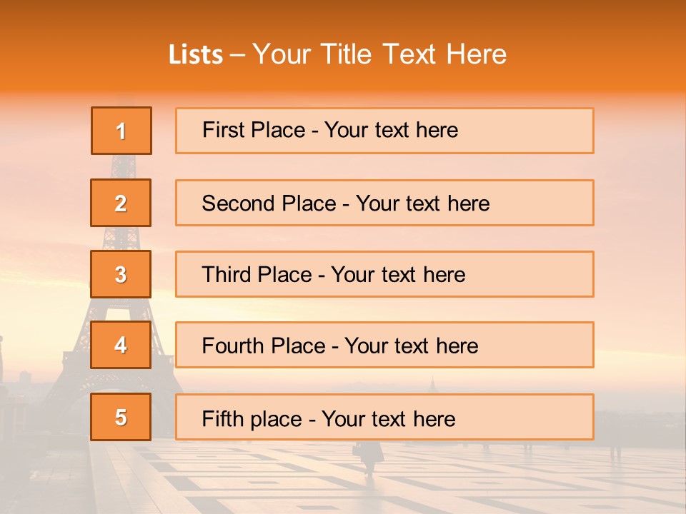 Tourism Architecture Monument PowerPoint Template