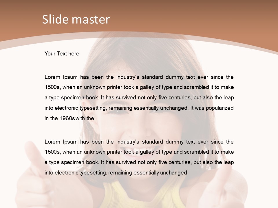 Adorable Beauty Female PowerPoint Template