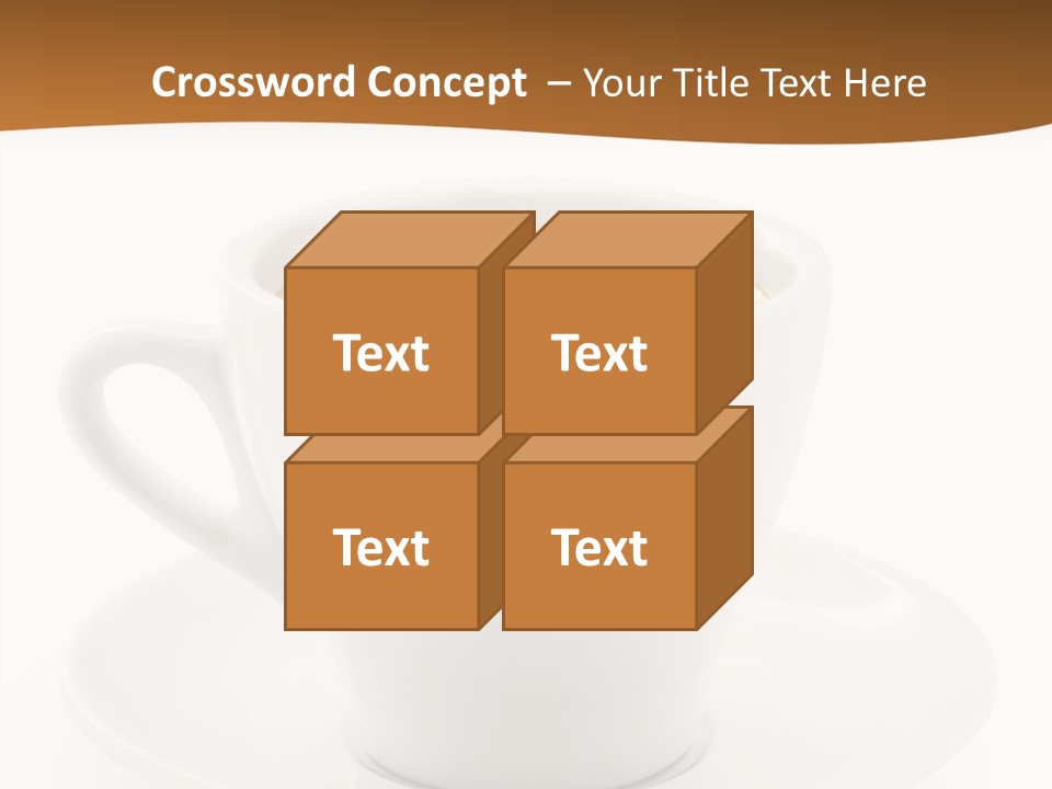 White Sugar Object PowerPoint Template