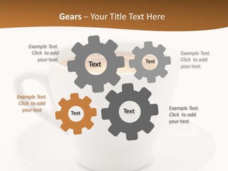 White Sugar Object PowerPoint Template