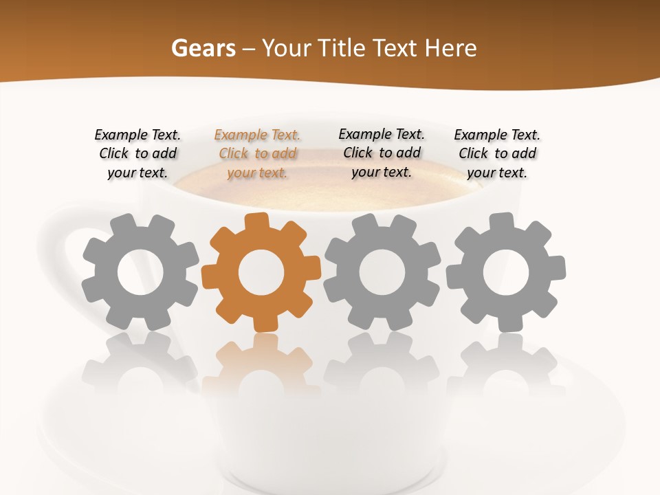 White Sugar Object PowerPoint Template