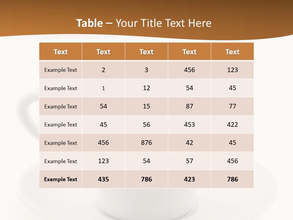 White Sugar Object PowerPoint Template