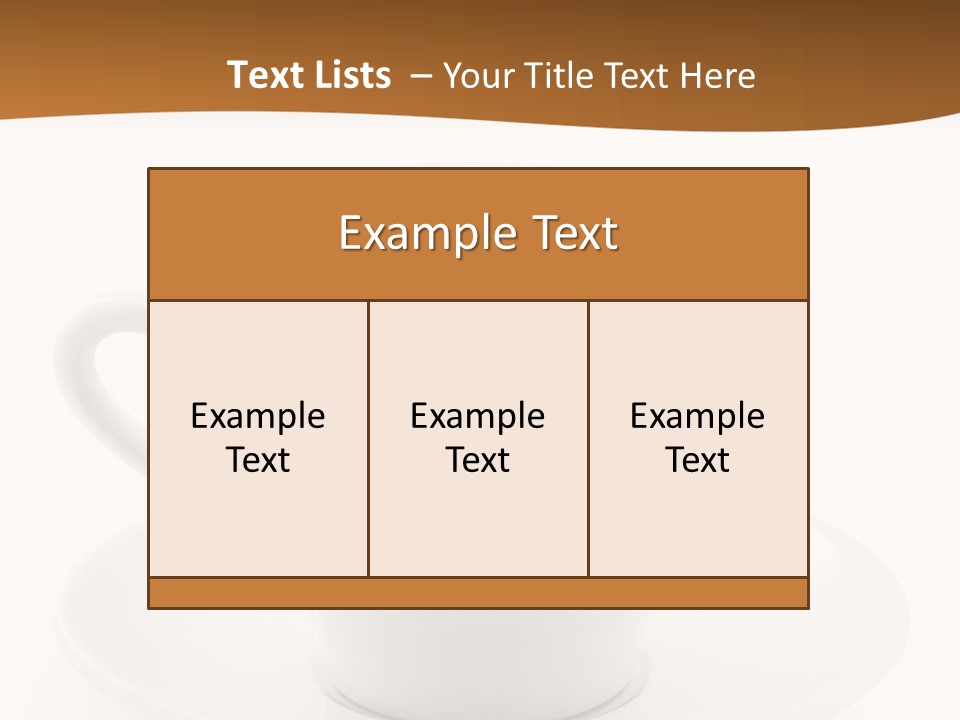 White Sugar Object PowerPoint Template