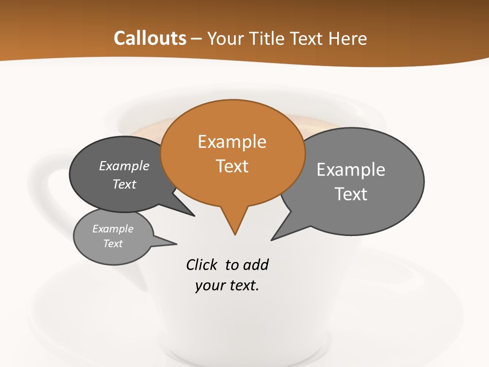 White Sugar Object PowerPoint Template