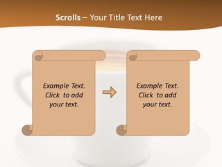 White Sugar Object PowerPoint Template