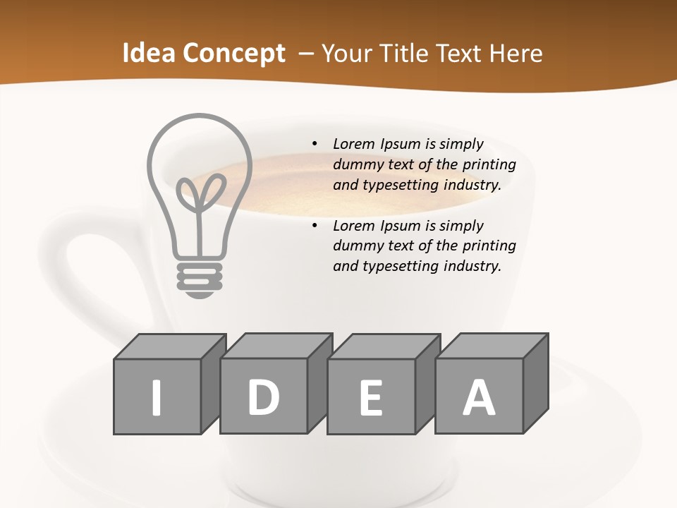 White Sugar Object PowerPoint Template