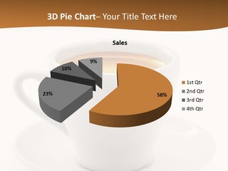 White Sugar Object PowerPoint Template