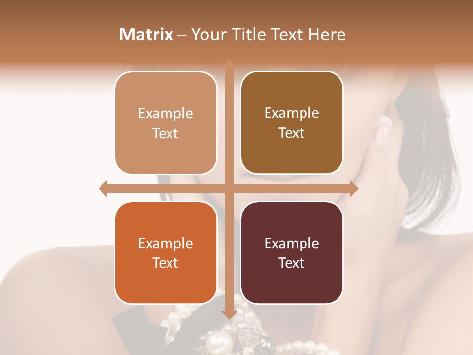 Accessory Square Woman PowerPoint Template