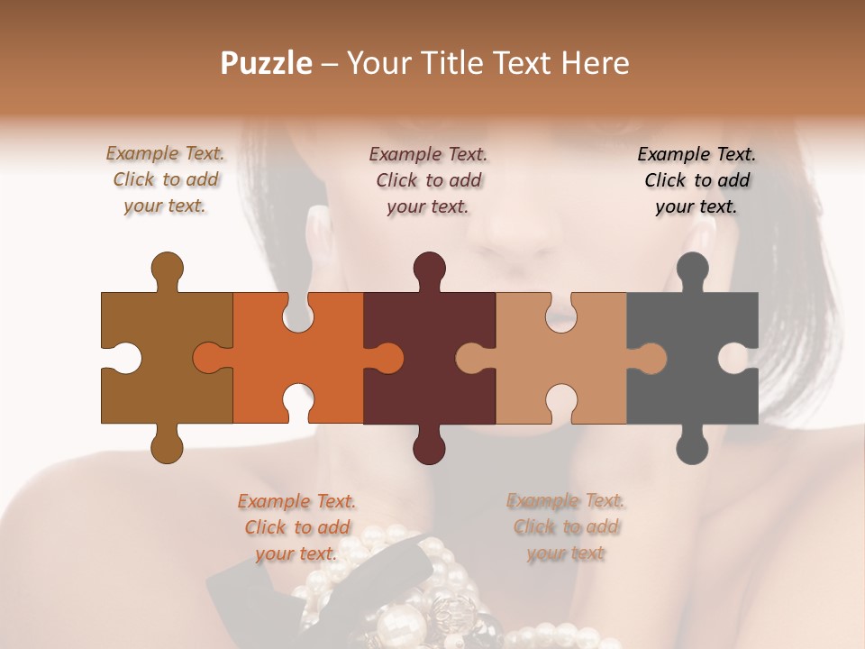 Accessory Square Woman PowerPoint Template