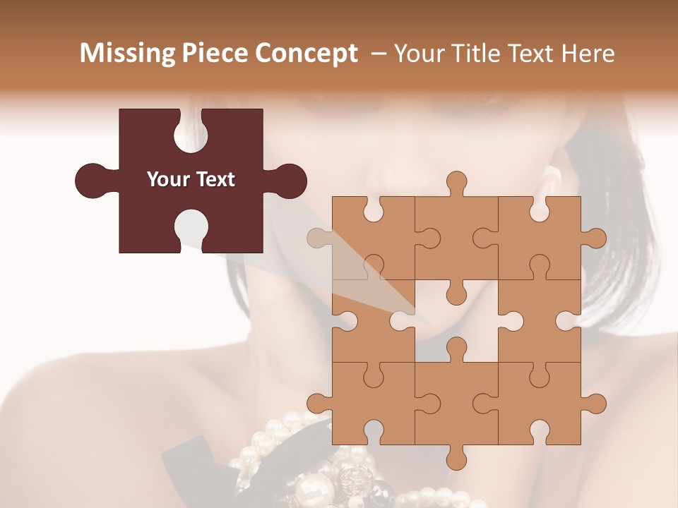 Accessory Square Woman PowerPoint Template