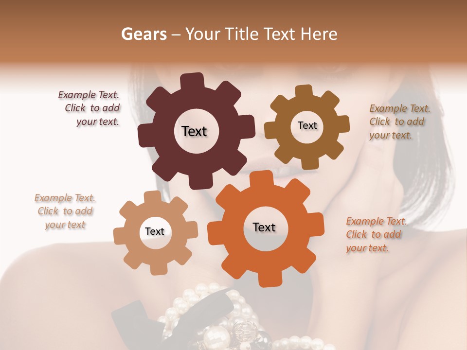 Accessory Square Woman PowerPoint Template