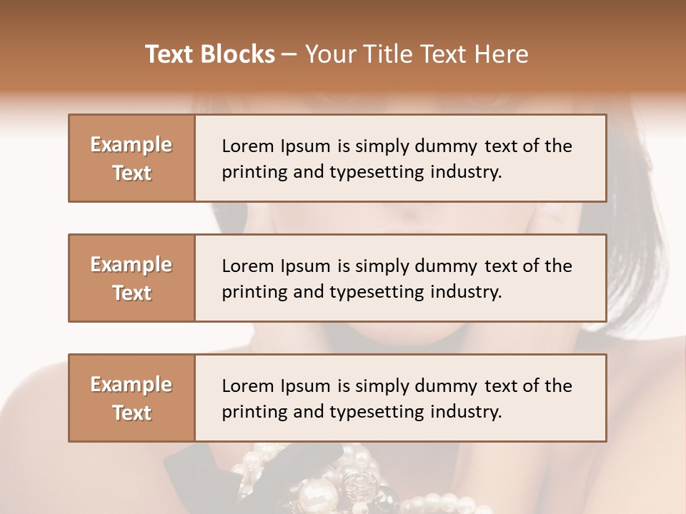 Accessory Square Woman PowerPoint Template