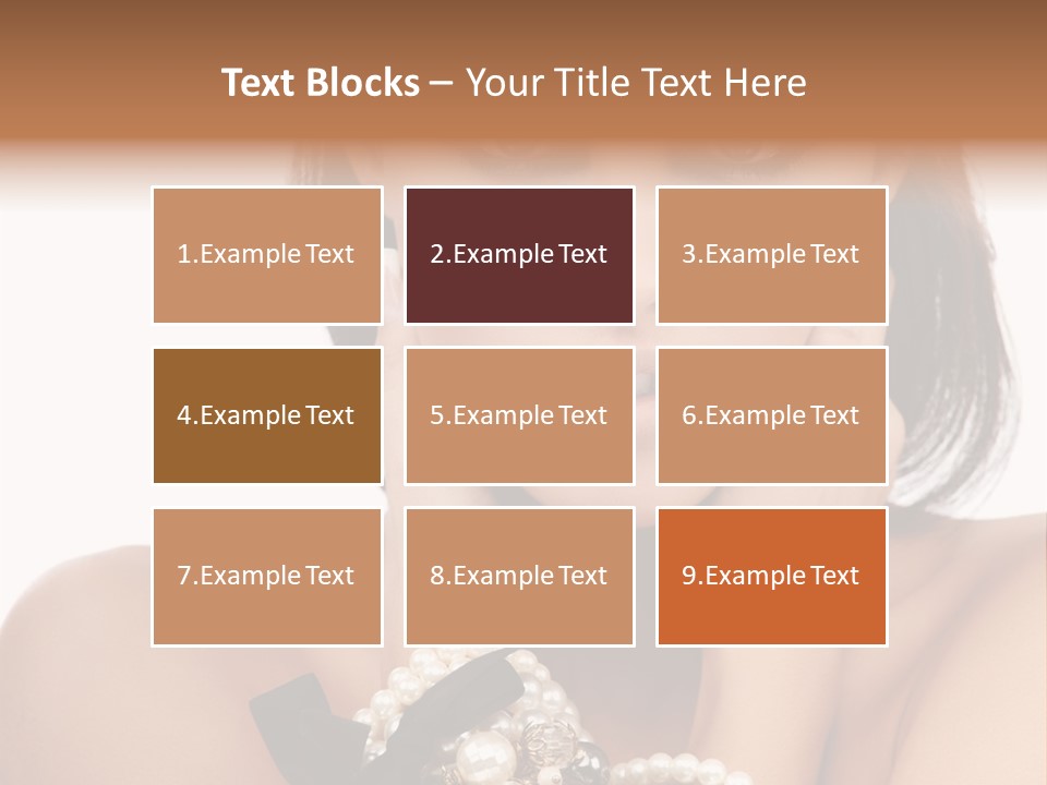 Accessory Square Woman PowerPoint Template