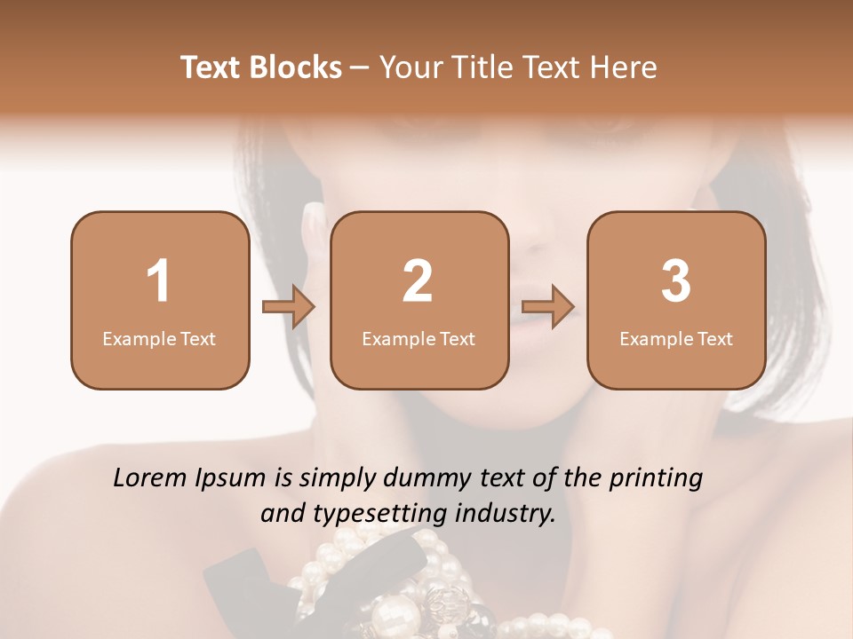 Accessory Square Woman PowerPoint Template