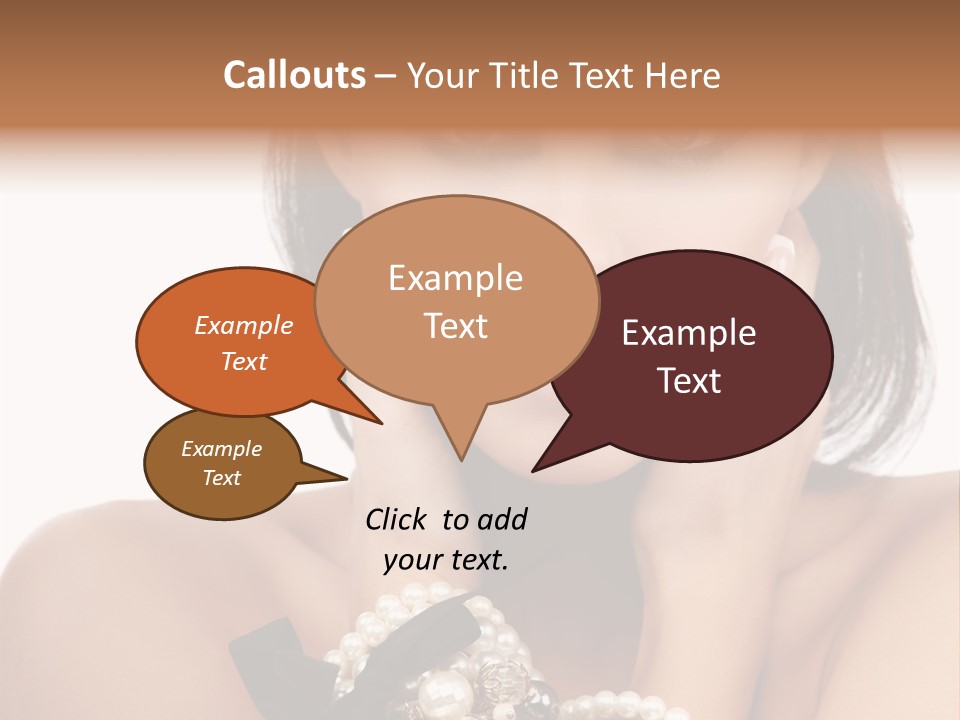 Accessory Square Woman PowerPoint Template