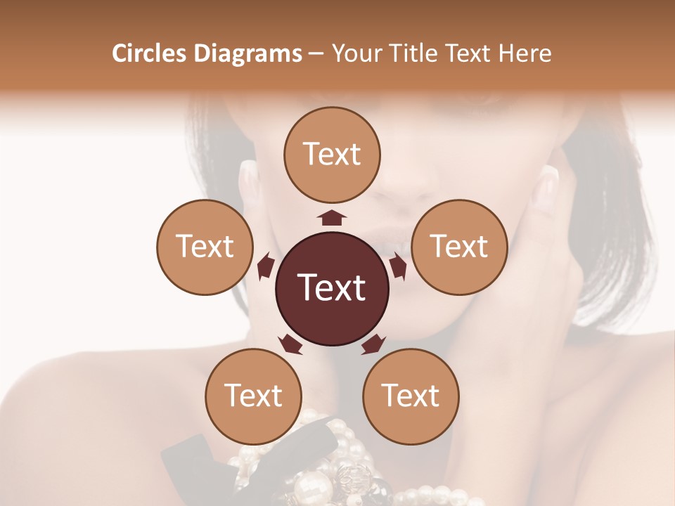 Accessory Square Woman PowerPoint Template