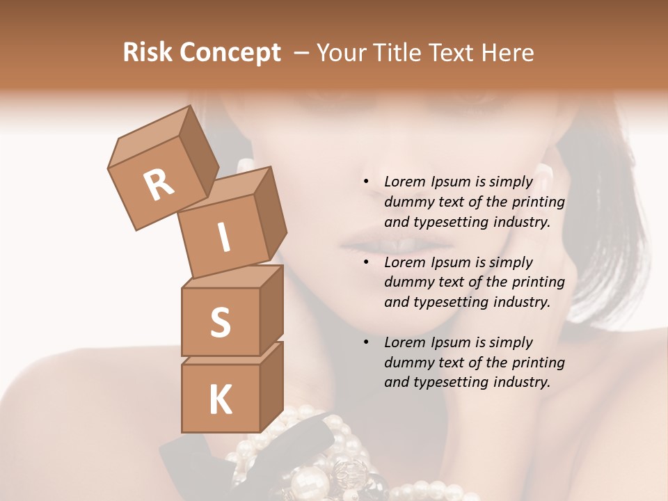 Accessory Square Woman PowerPoint Template