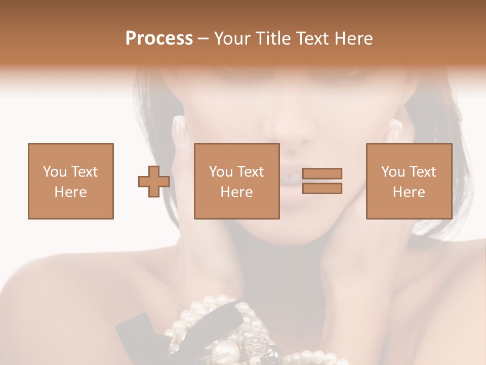 Accessory Square Woman PowerPoint Template