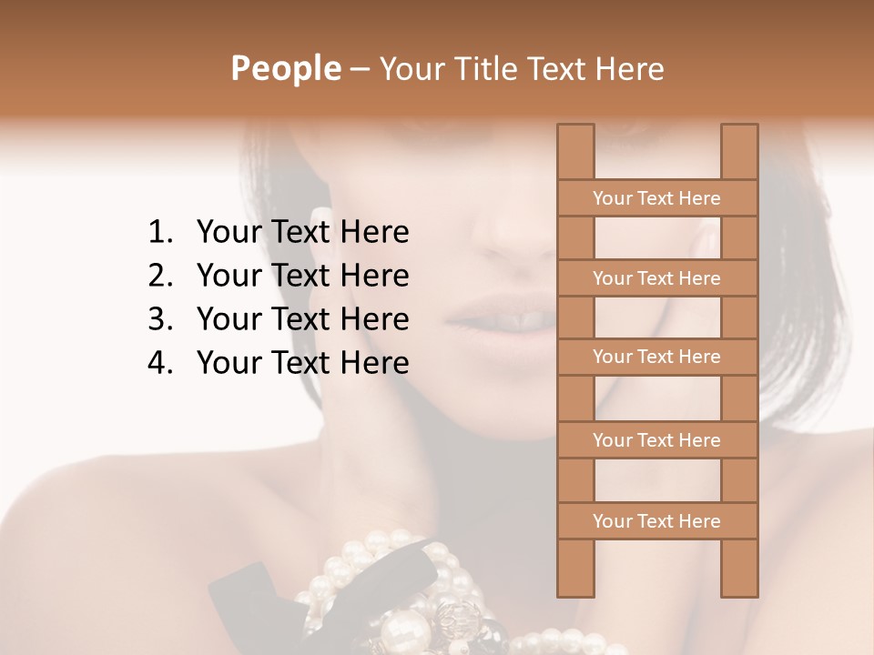 Accessory Square Woman PowerPoint Template