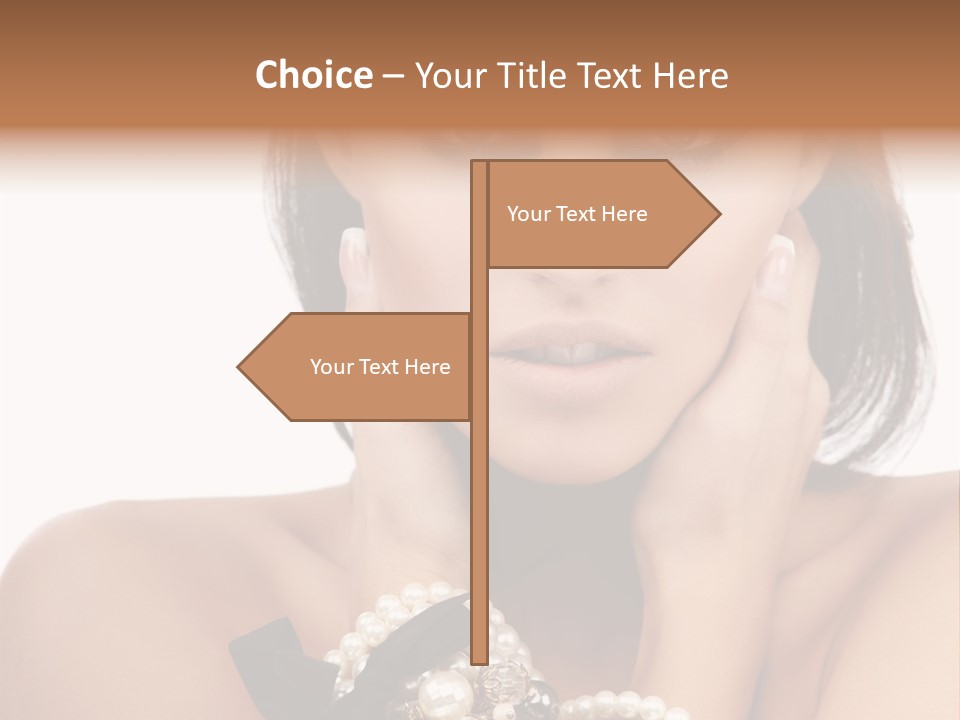 Accessory Square Woman PowerPoint Template