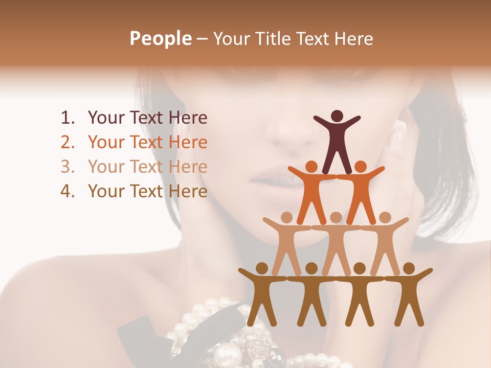 Accessory Square Woman PowerPoint Template