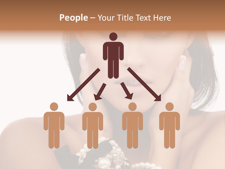 Accessory Square Woman PowerPoint Template