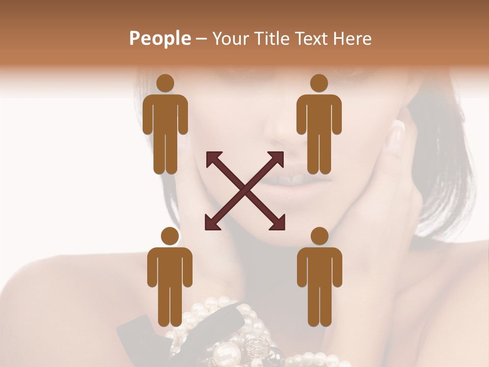 Accessory Square Woman PowerPoint Template