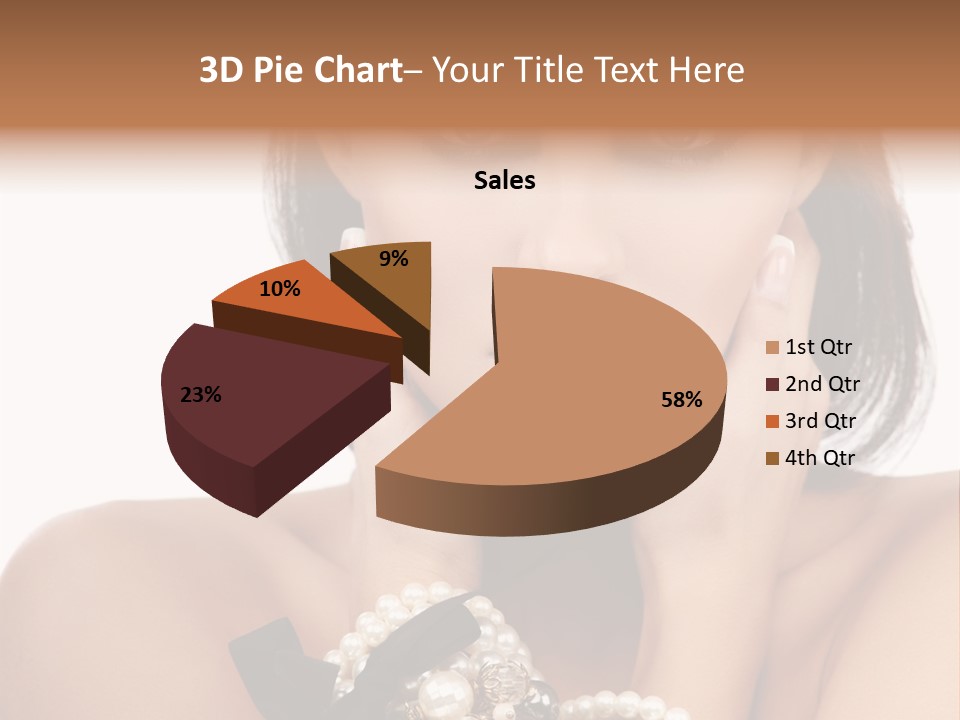 Accessory Square Woman PowerPoint Template