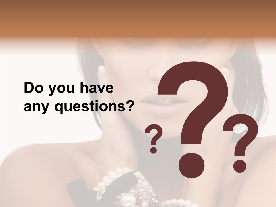 Accessory Square Woman PowerPoint Template