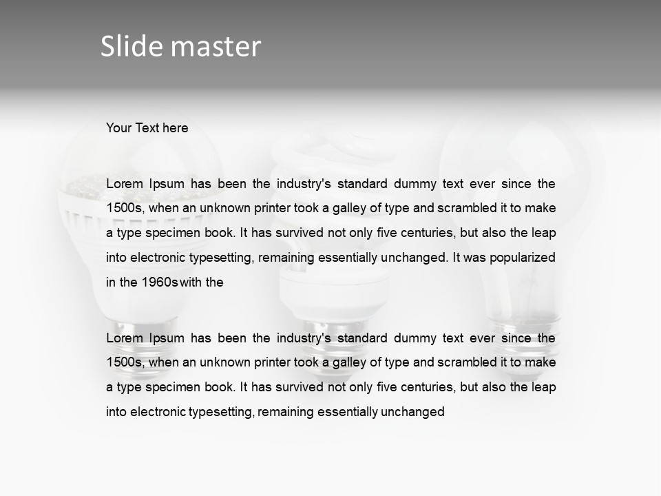 Light Bulb Modern PowerPoint Template