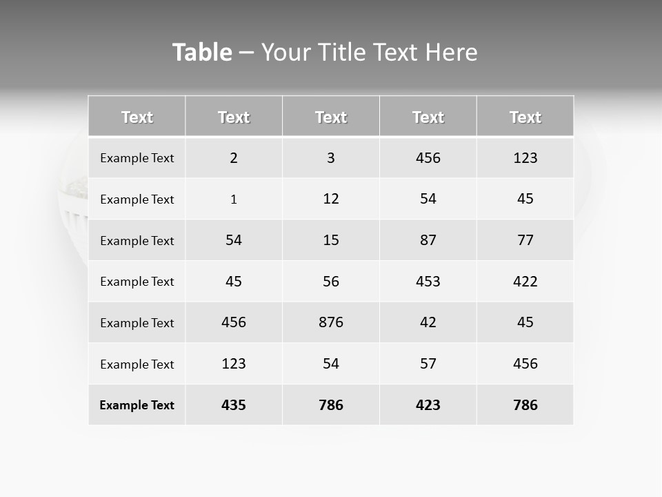 Light Bulb Modern PowerPoint Template