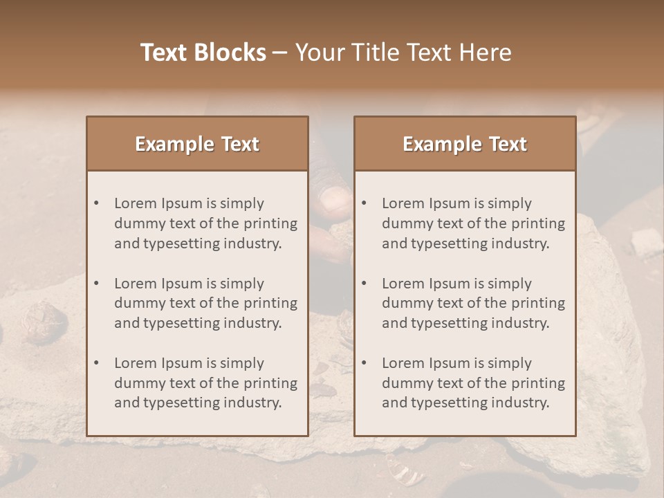 Clean Finger Rural PowerPoint Template
