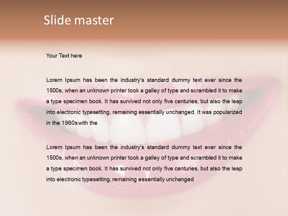 Healthy Fresh Dentist PowerPoint Template