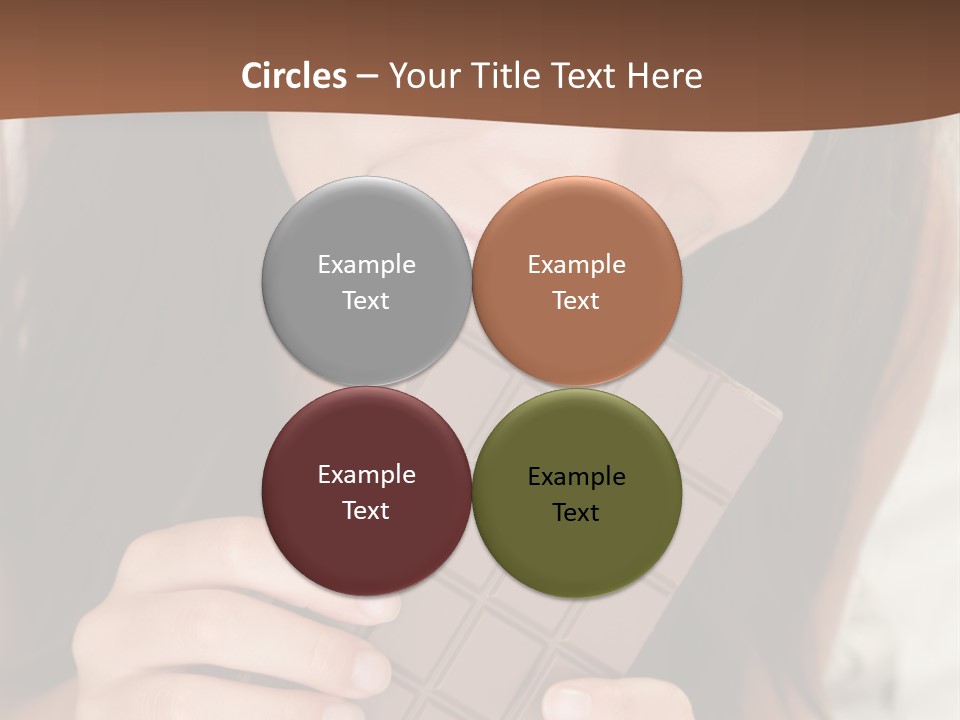 Girl Closeup Chocolat PowerPoint Template