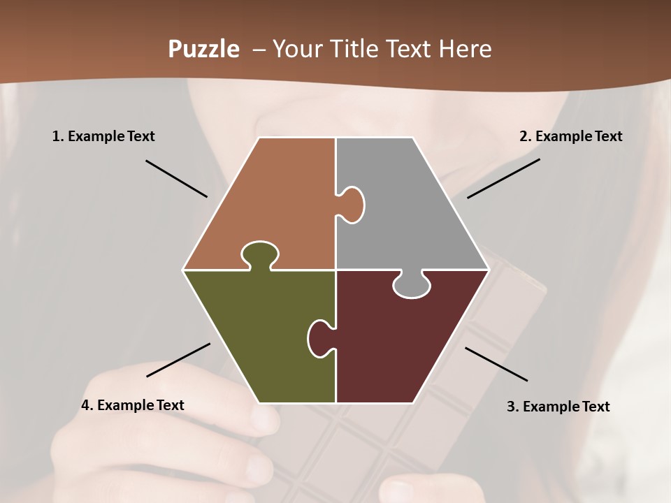 Girl Closeup Chocolat PowerPoint Template