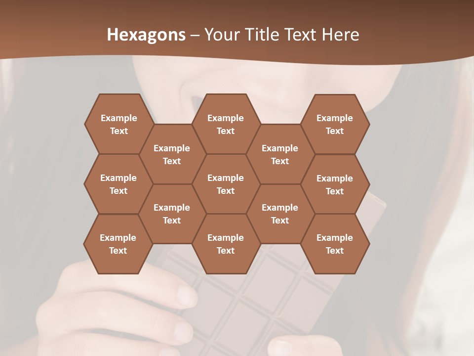 Girl Closeup Chocolat PowerPoint Template
