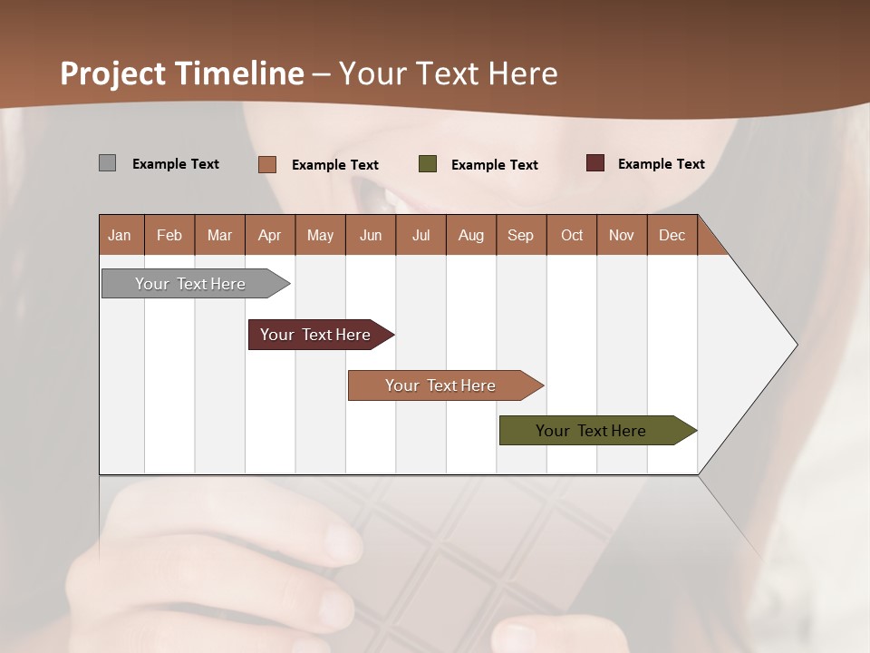 Girl Closeup Chocolat PowerPoint Template