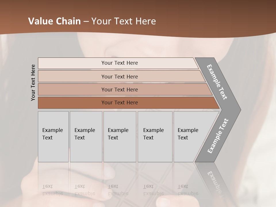 Girl Closeup Chocolat PowerPoint Template