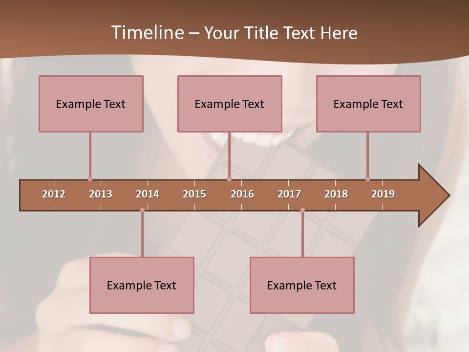 Girl Closeup Chocolat PowerPoint Template