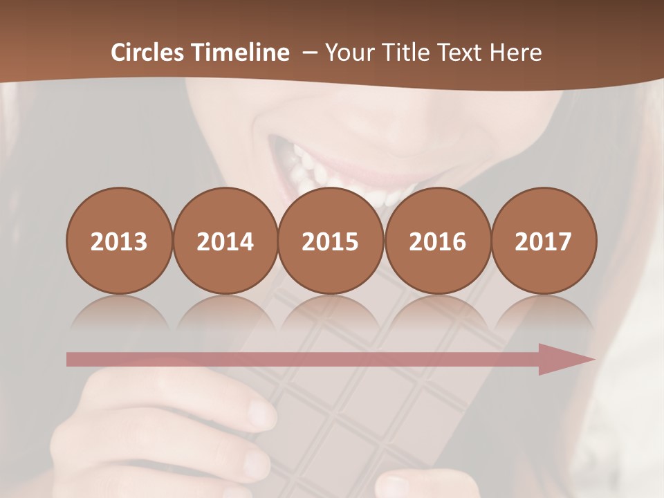 Girl Closeup Chocolat PowerPoint Template