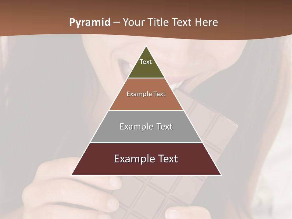 Girl Closeup Chocolat PowerPoint Template