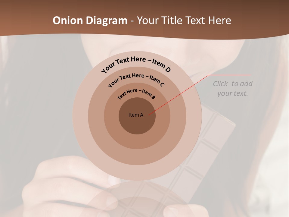 Girl Closeup Chocolat PowerPoint Template