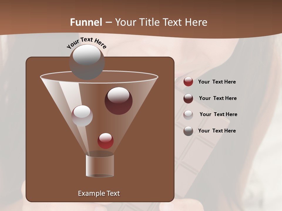 Girl Closeup Chocolat PowerPoint Template