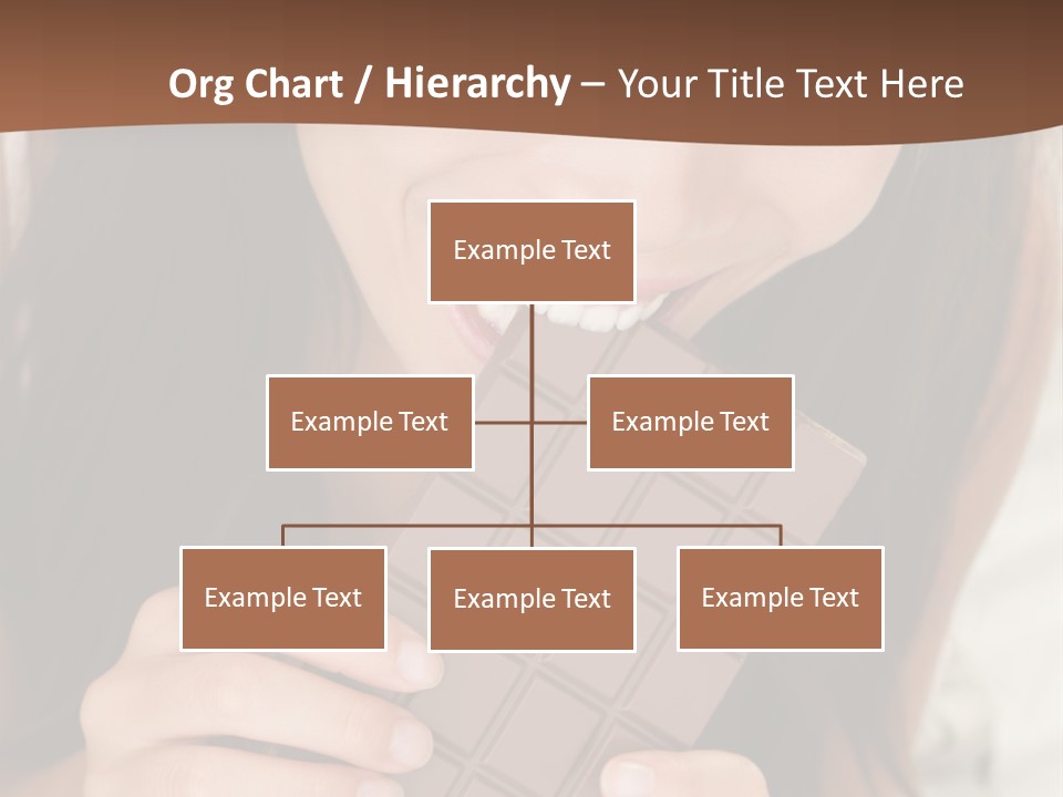 Girl Closeup Chocolat PowerPoint Template